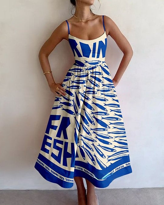 Hadleigh | Küstliches Markt Midi-Kleid