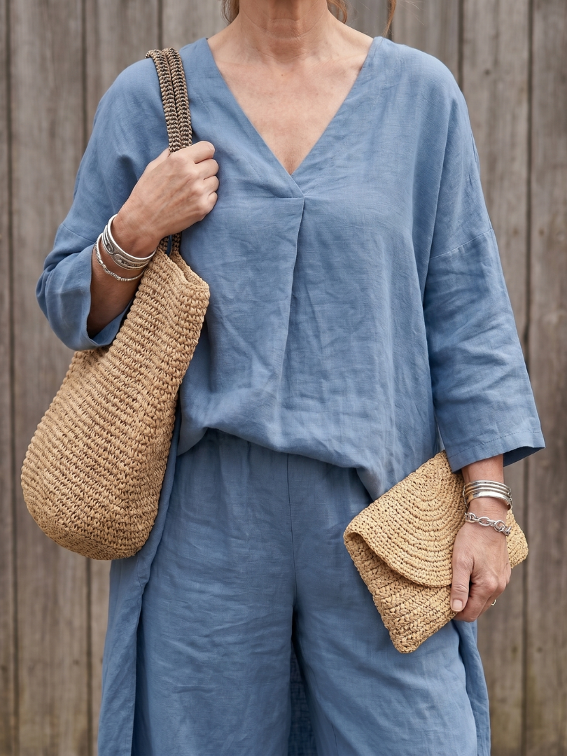 Onyx | Weites Tunika-Oberteil und Hose Set