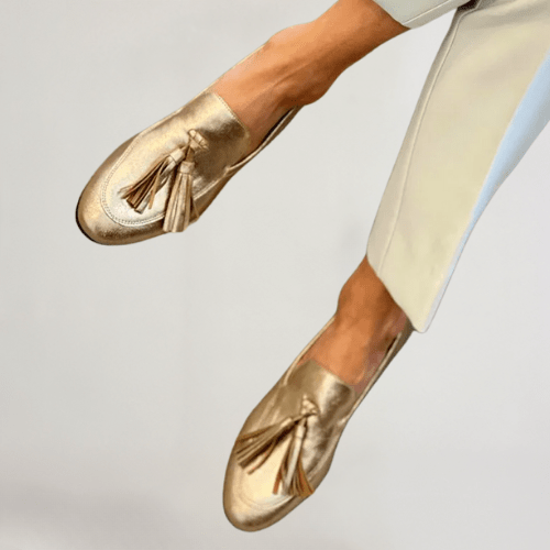 Vittoria | Damen Gold Loafer