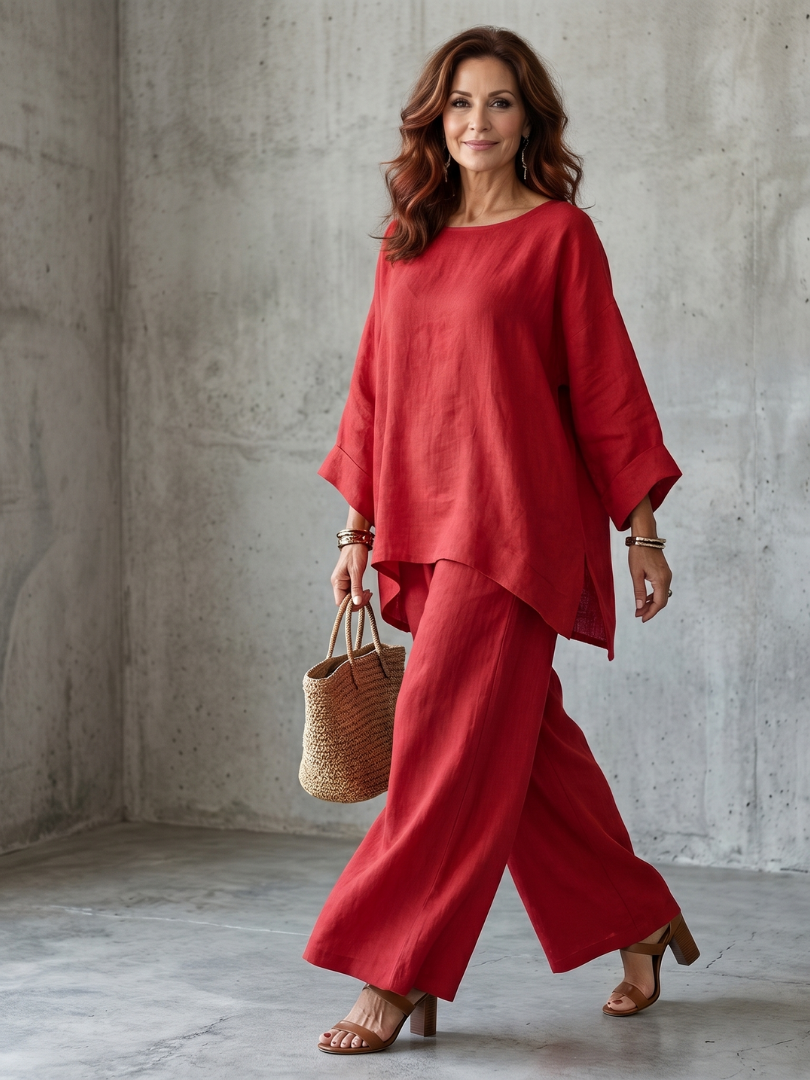 Prue | Oversized Tunika Weite Hose Set