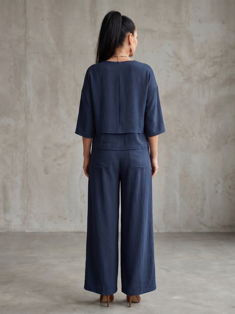 River | Lagenoberteil Weite Hose Set