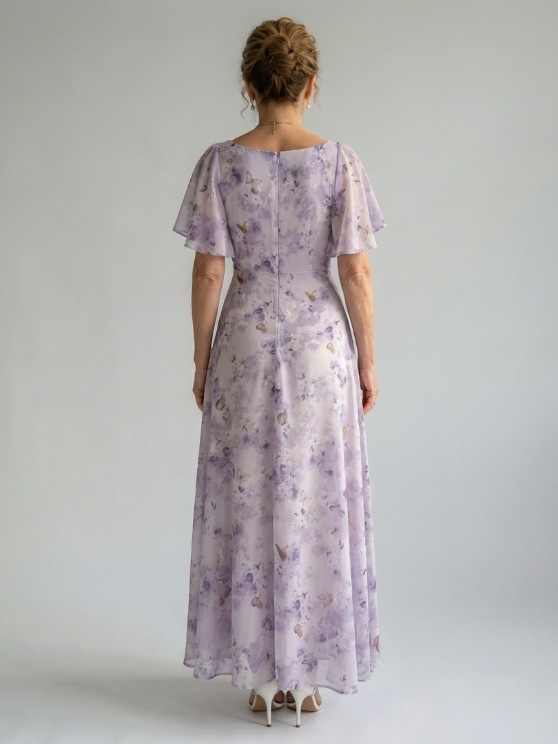 Vaelis | Midi-Kleid mit Fledermausärmeln