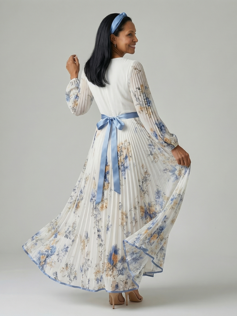 Rielle | Faltenwurf Midi-Kleid