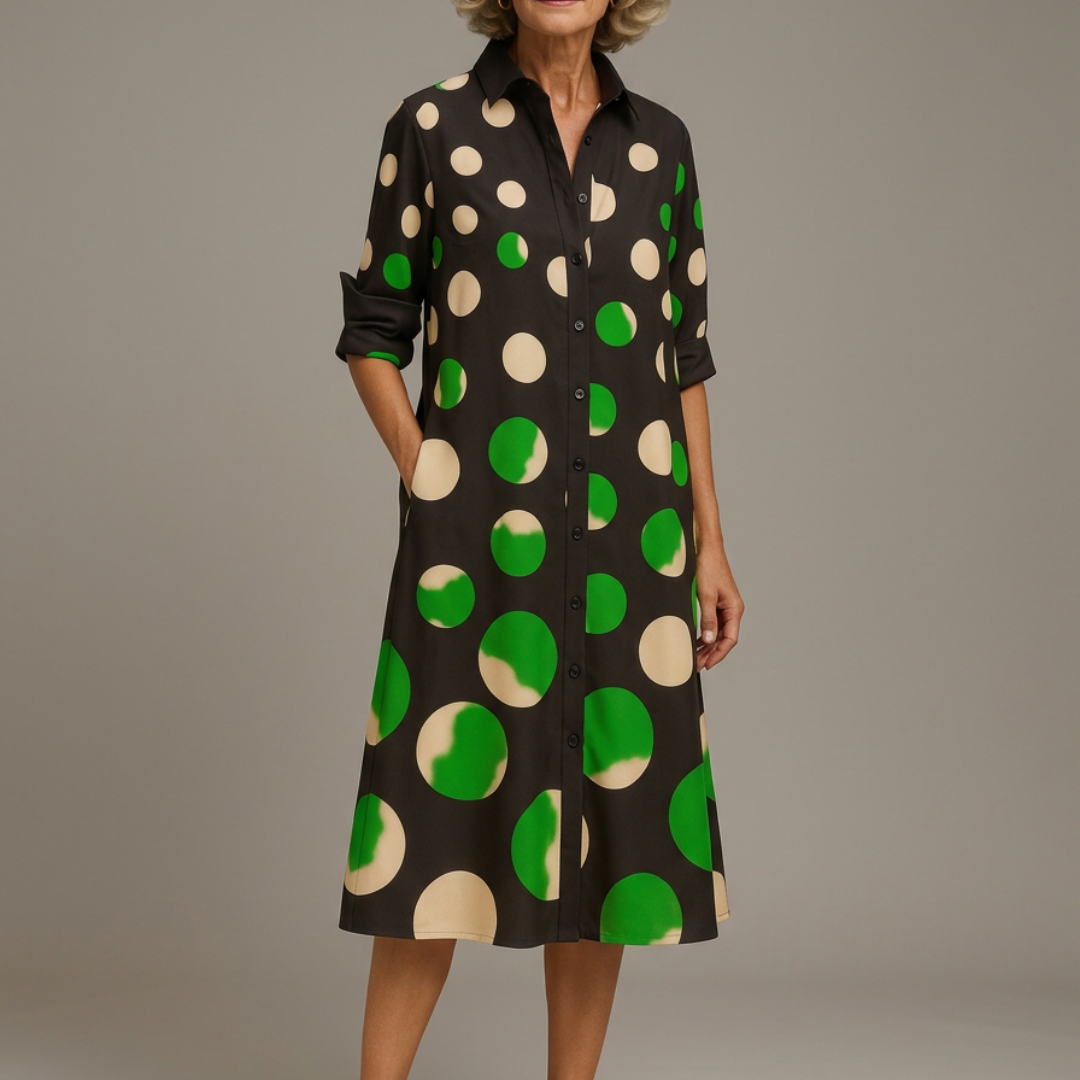 Anastasia™ Polka Midi Kleid