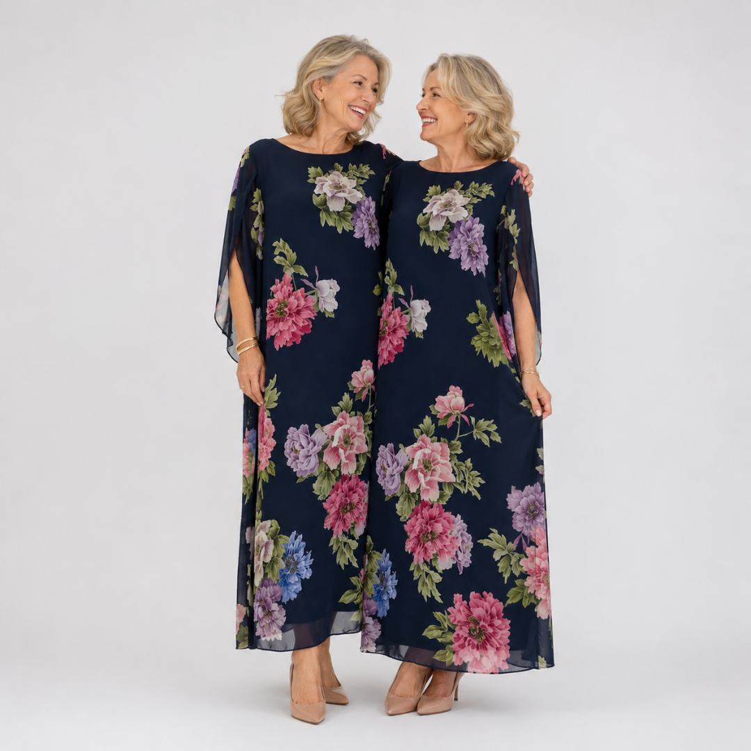Elowen™ | Midnight Bloom Maxi Kleid