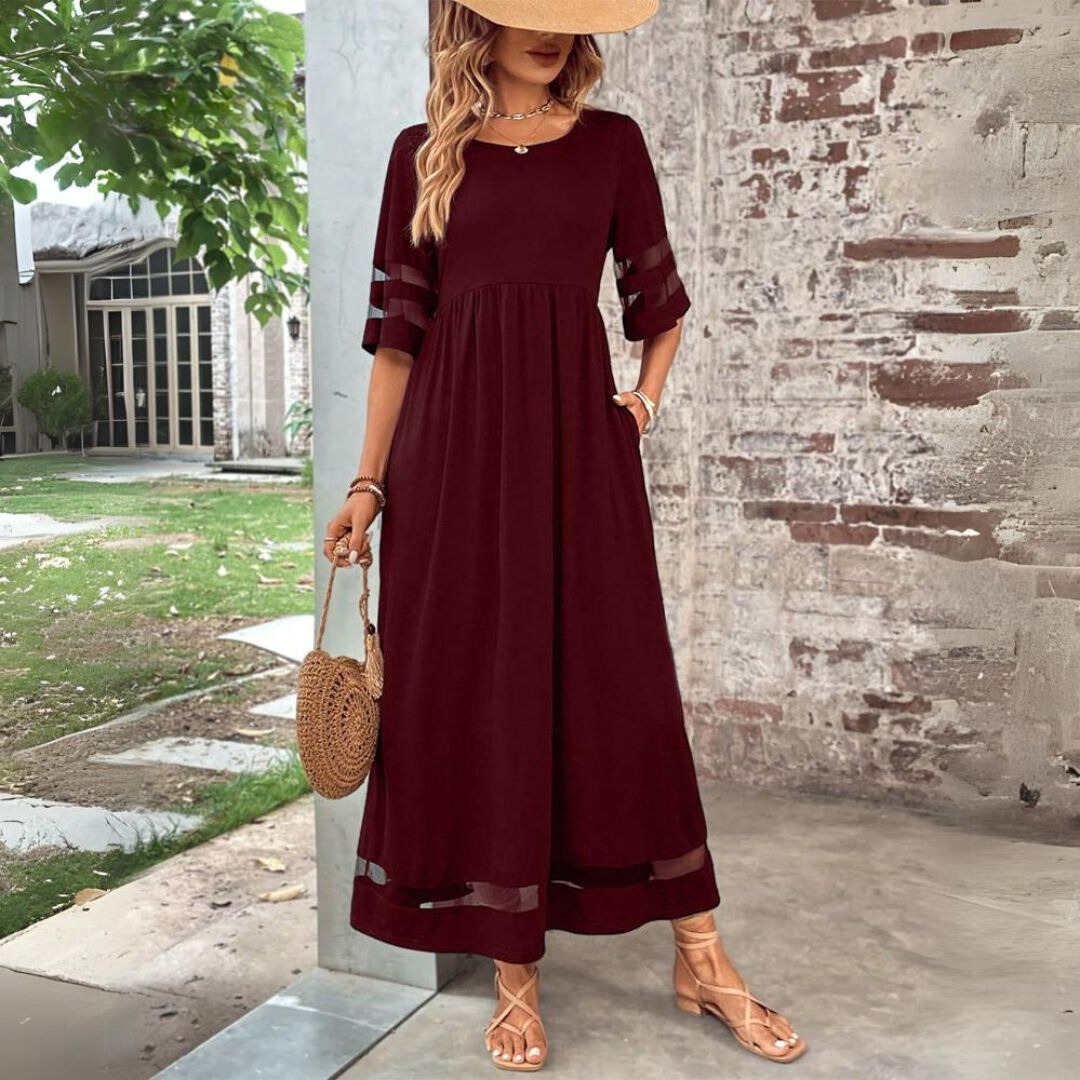 Aubrey™ | Figurbetontes, Bauch-weg Midi-Kleid