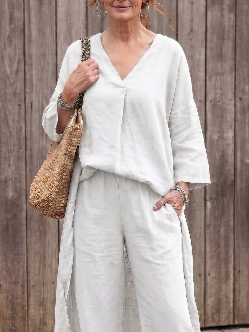 Onyx | Weites Tunika-Oberteil und Hose Set