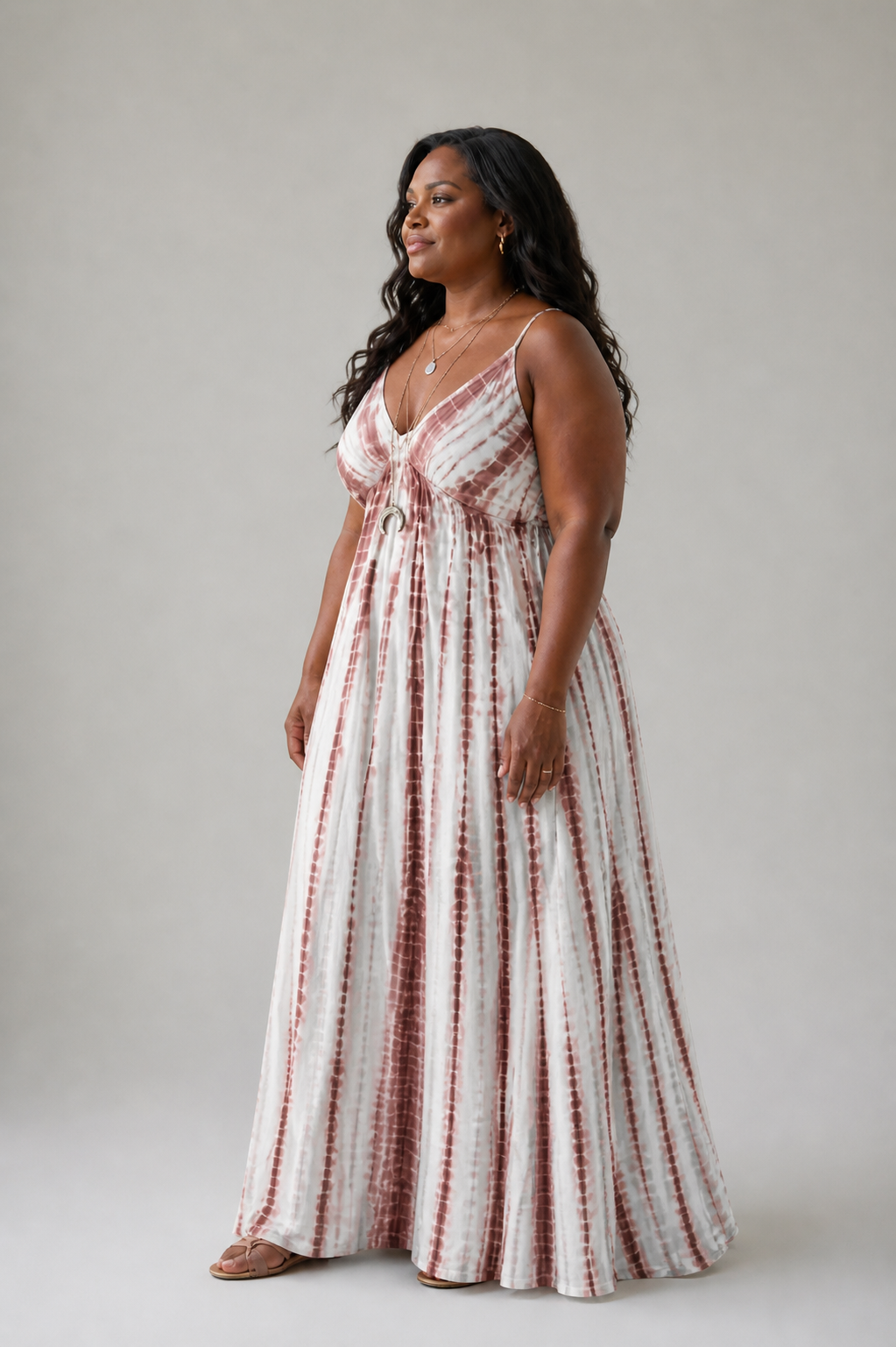 Karys | Lässiges, weiches Midi-Kleid mit Färbung
