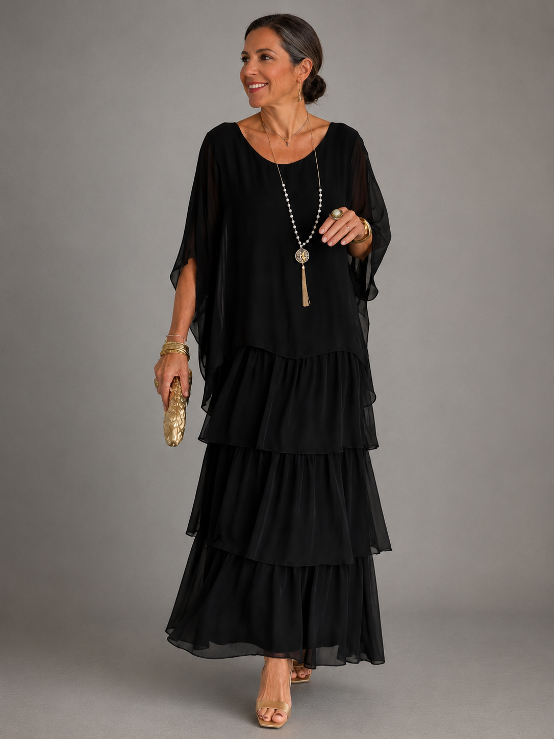 Lara™ | Elegantes Fließendes Maxikleid