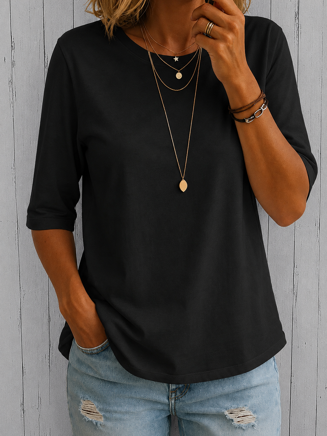 Calvera | Essentielles Komfort-T-Shirt