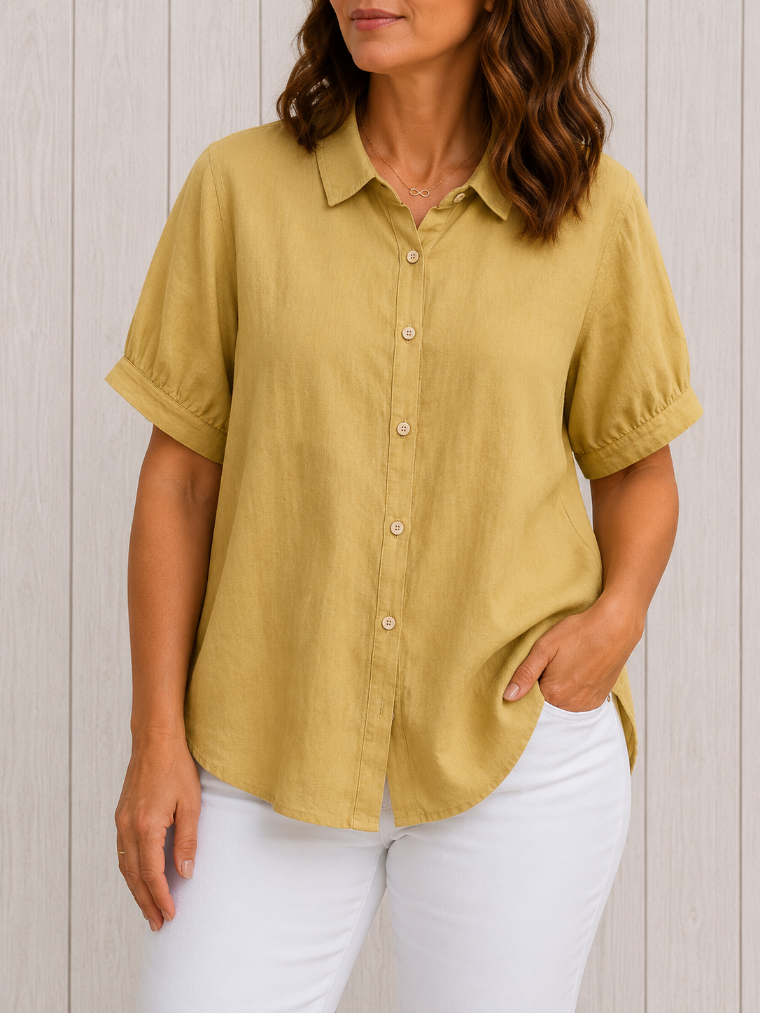 Pamela™ | Lässiges Button-Up Hemd