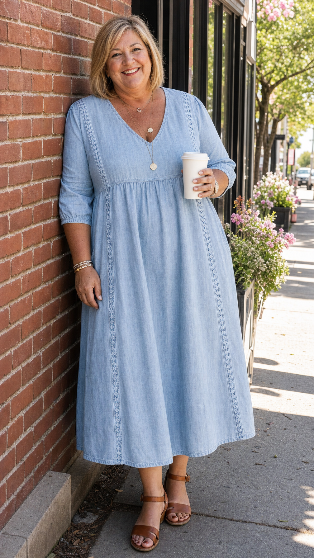 Juliette I Eleganz A-Linie Maxi Kleid