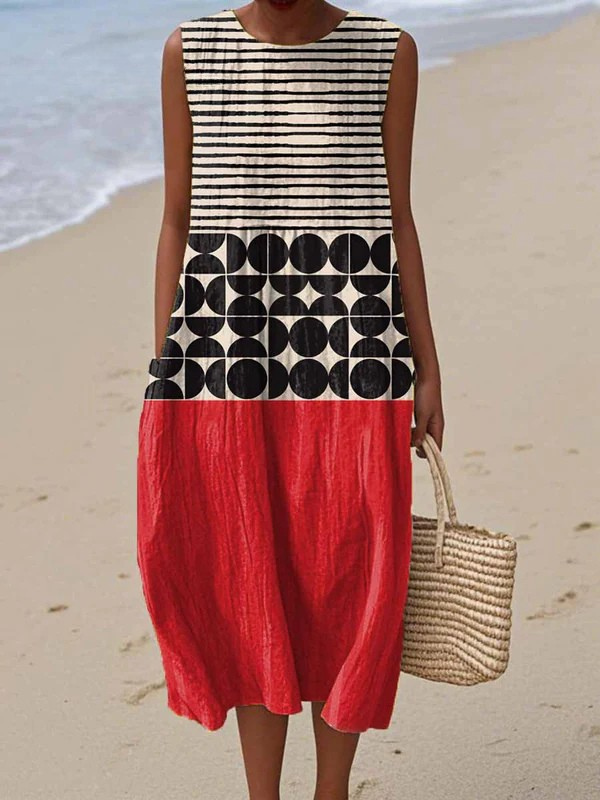 Jane™ Colorblock Midi Kleid