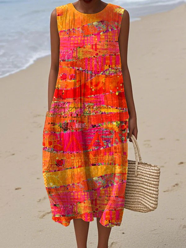 Faye™ Sunset Midi Kleid