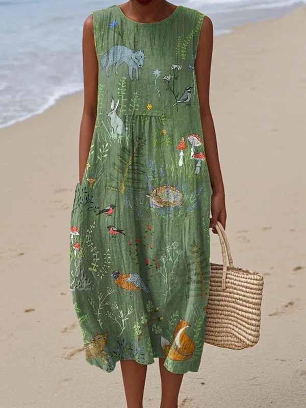 Hope™ Woodland Midi Kleid