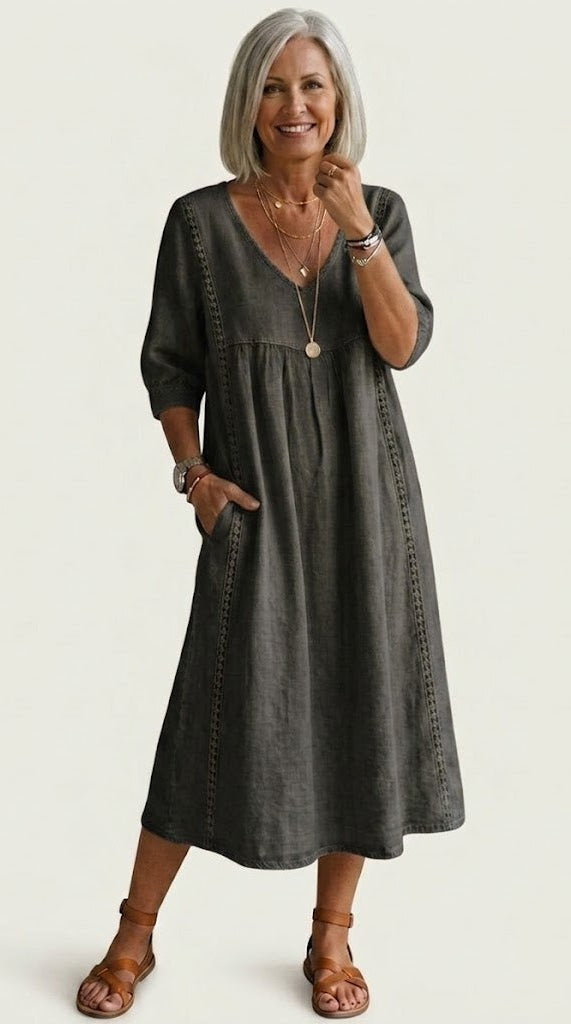 Juliette I Eleganz A-Linie Maxi Kleid