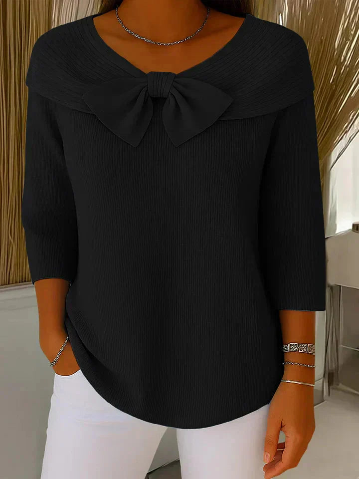 Remi™ Elegantes Stricktop mit Schleife
