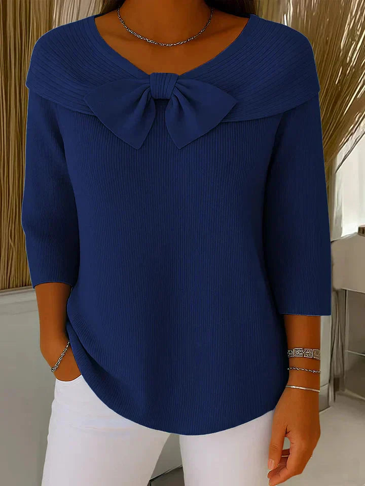 Remi™ Elegantes Stricktop mit Schleife