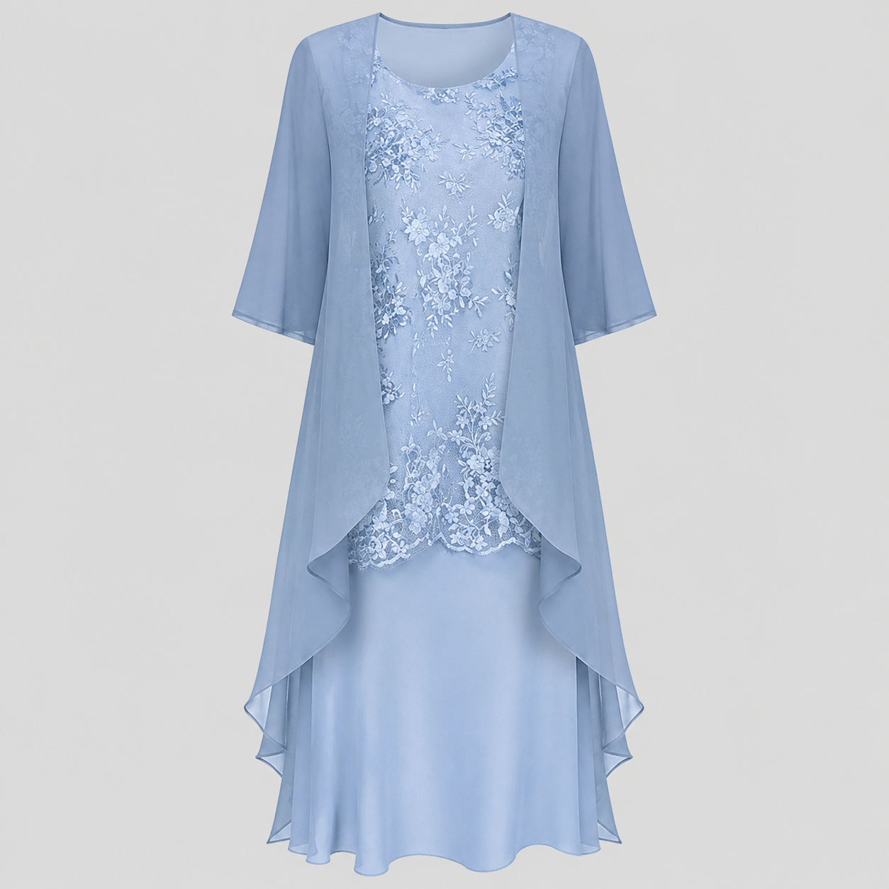 Lumi™ Chiffon Zweiteiliges Kleid