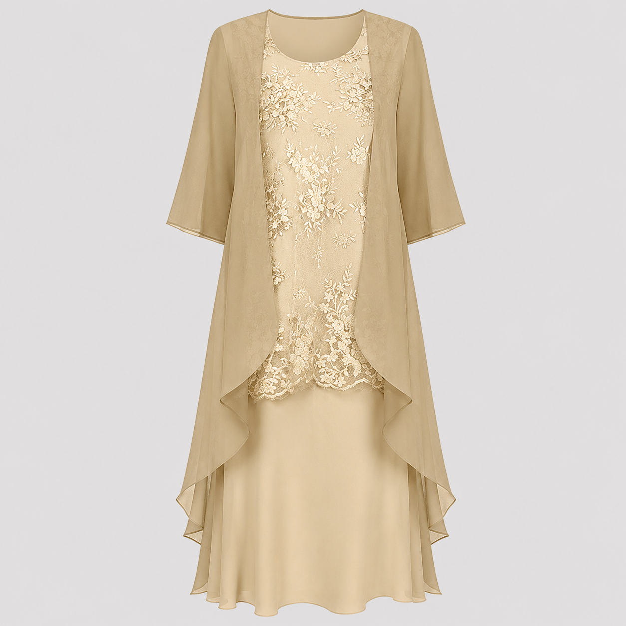Lumi™ Chiffon Zweiteiliges Kleid