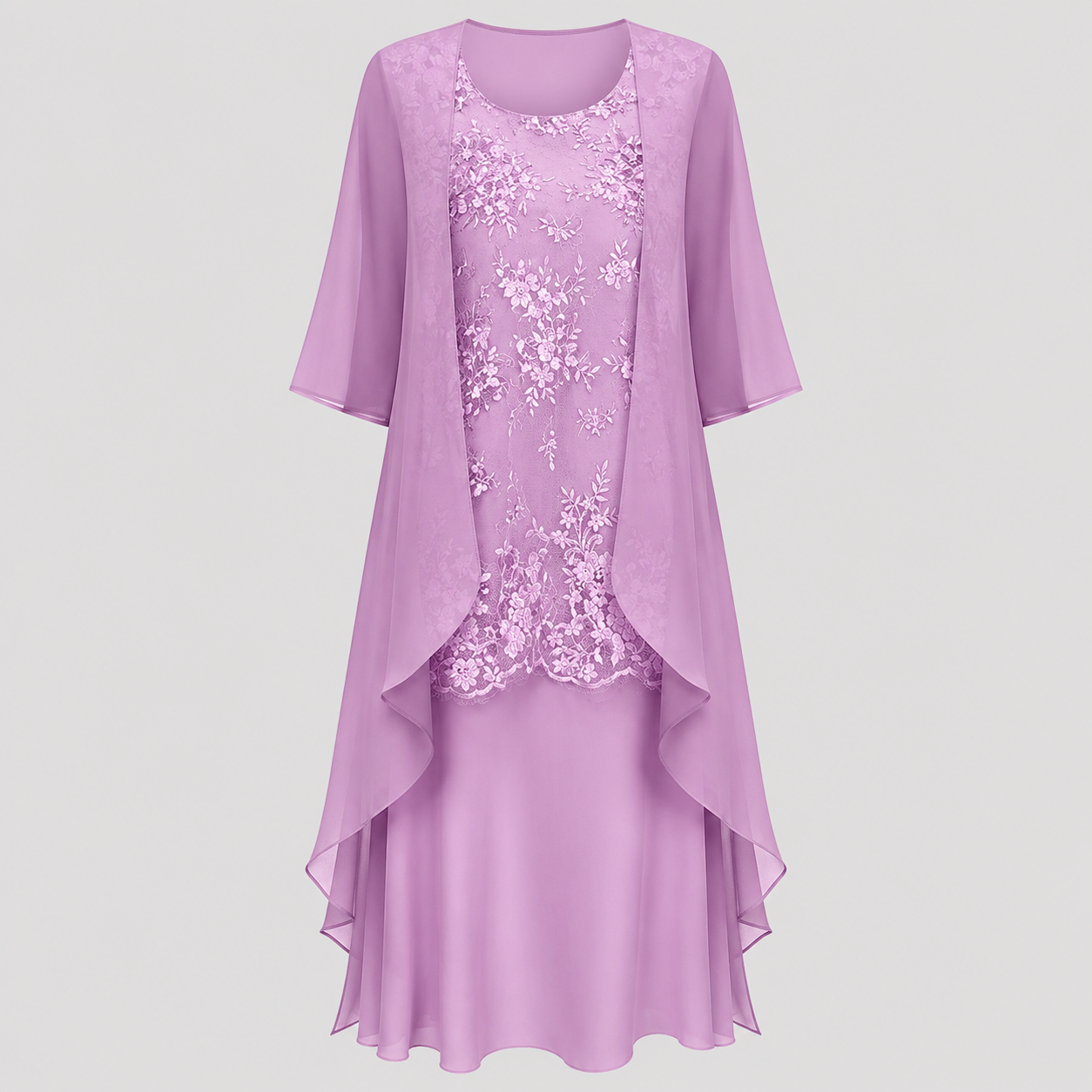 Lumi™ Chiffon Zweiteiliges Kleid