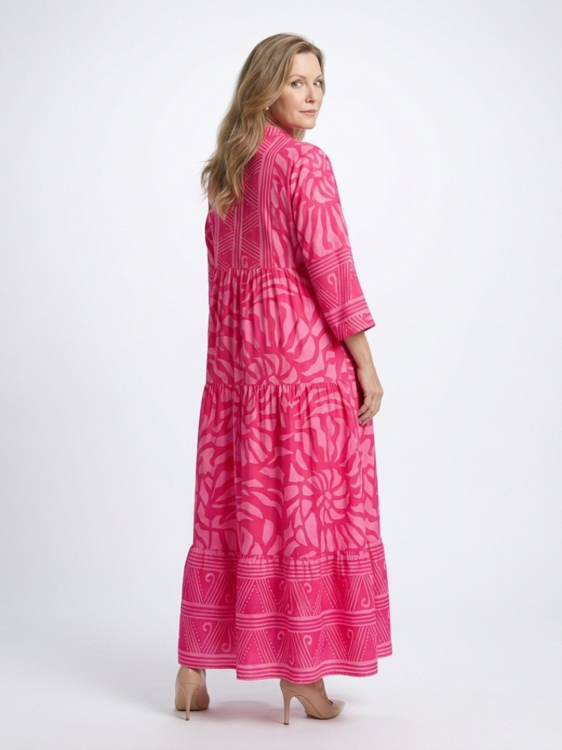 Marielle | Knopf-Front Midi Kleid