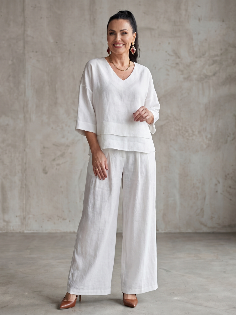 River | Lagenoberteil Weite Hose Set