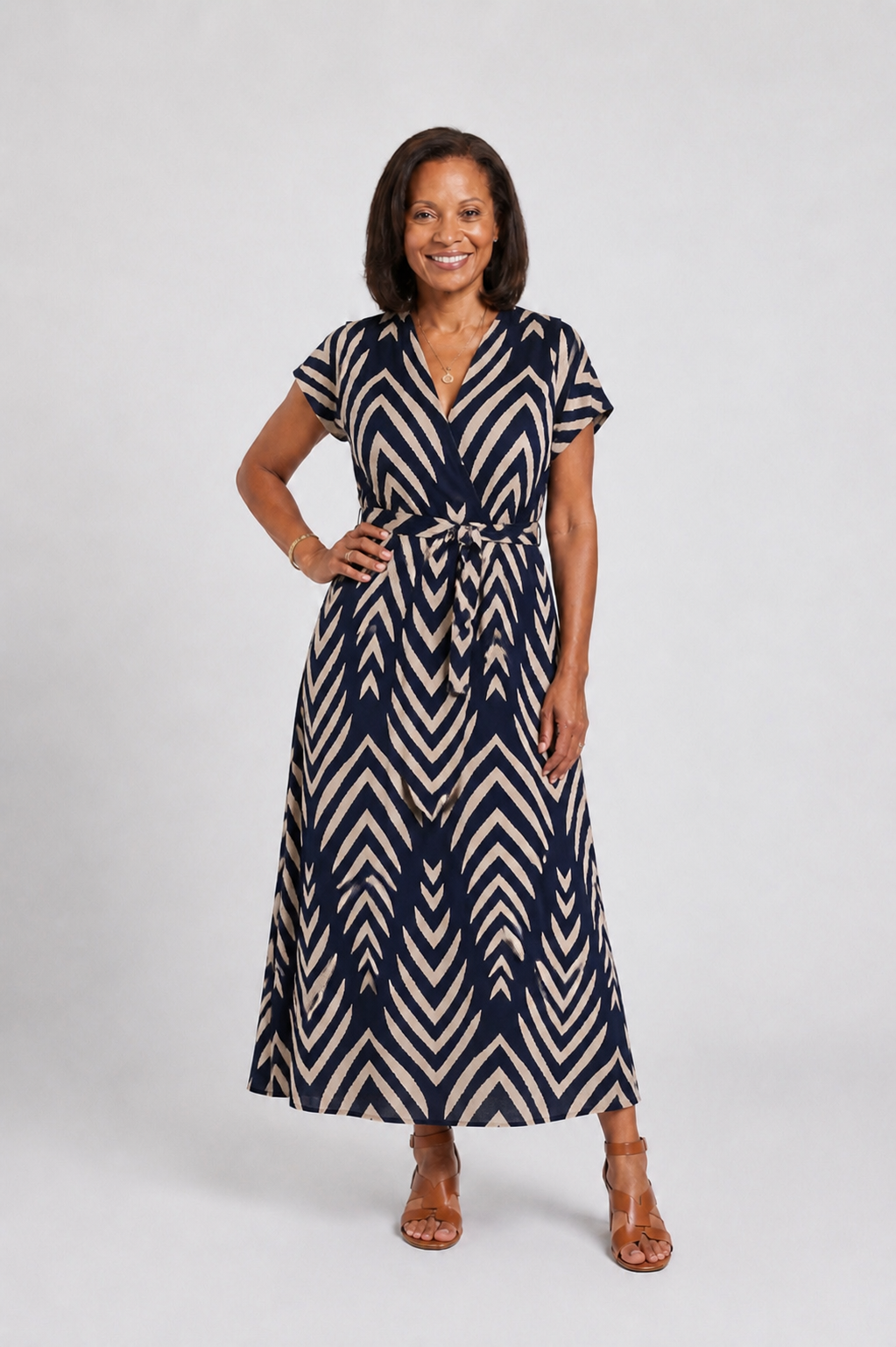 Ora | Luftige Passform Midi Kleid