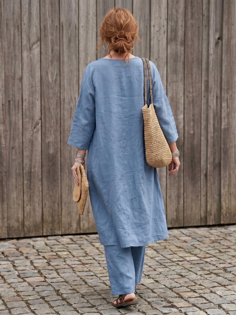 Onyx | Weites Tunika-Oberteil und Hose Set