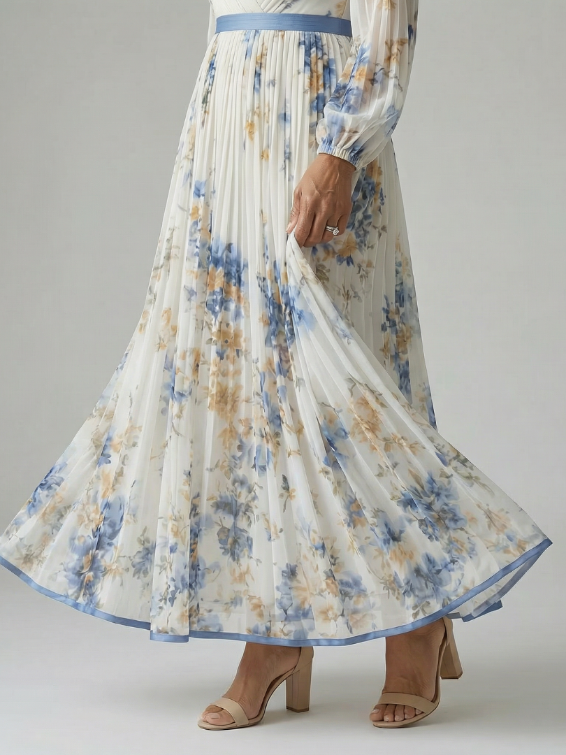 Rielle | Faltenwurf Midi-Kleid