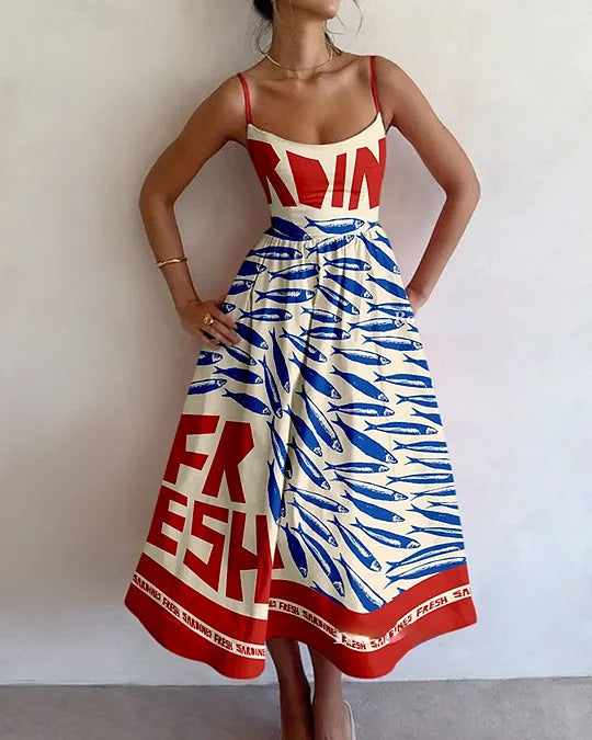Winslowe | Küstliches Kunst Midi-Kleid