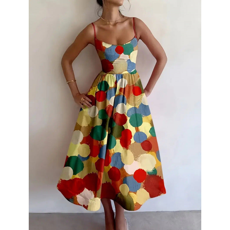 Averleigha | Gemaltes Freude Midi-Kleid