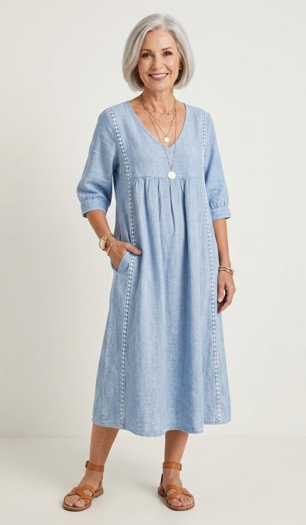 Juliette I Eleganz A-Linie Maxi Kleid