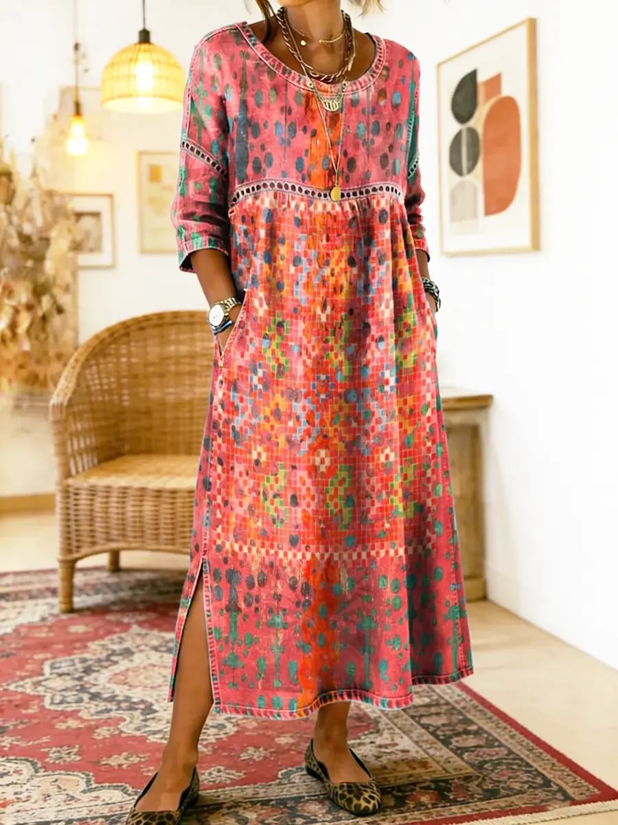 Francisca | Elegantes Bedrucktes Kleid