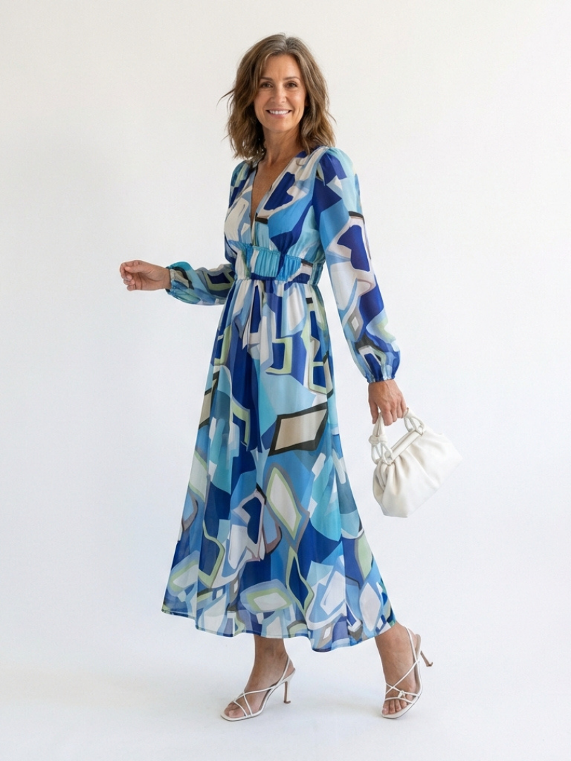 Althea | Langärmliges Blumenkleid