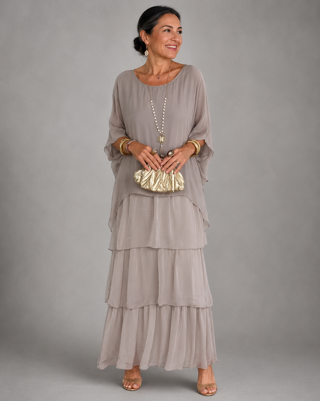Lara™ | Elegantes Fließendes Maxikleid