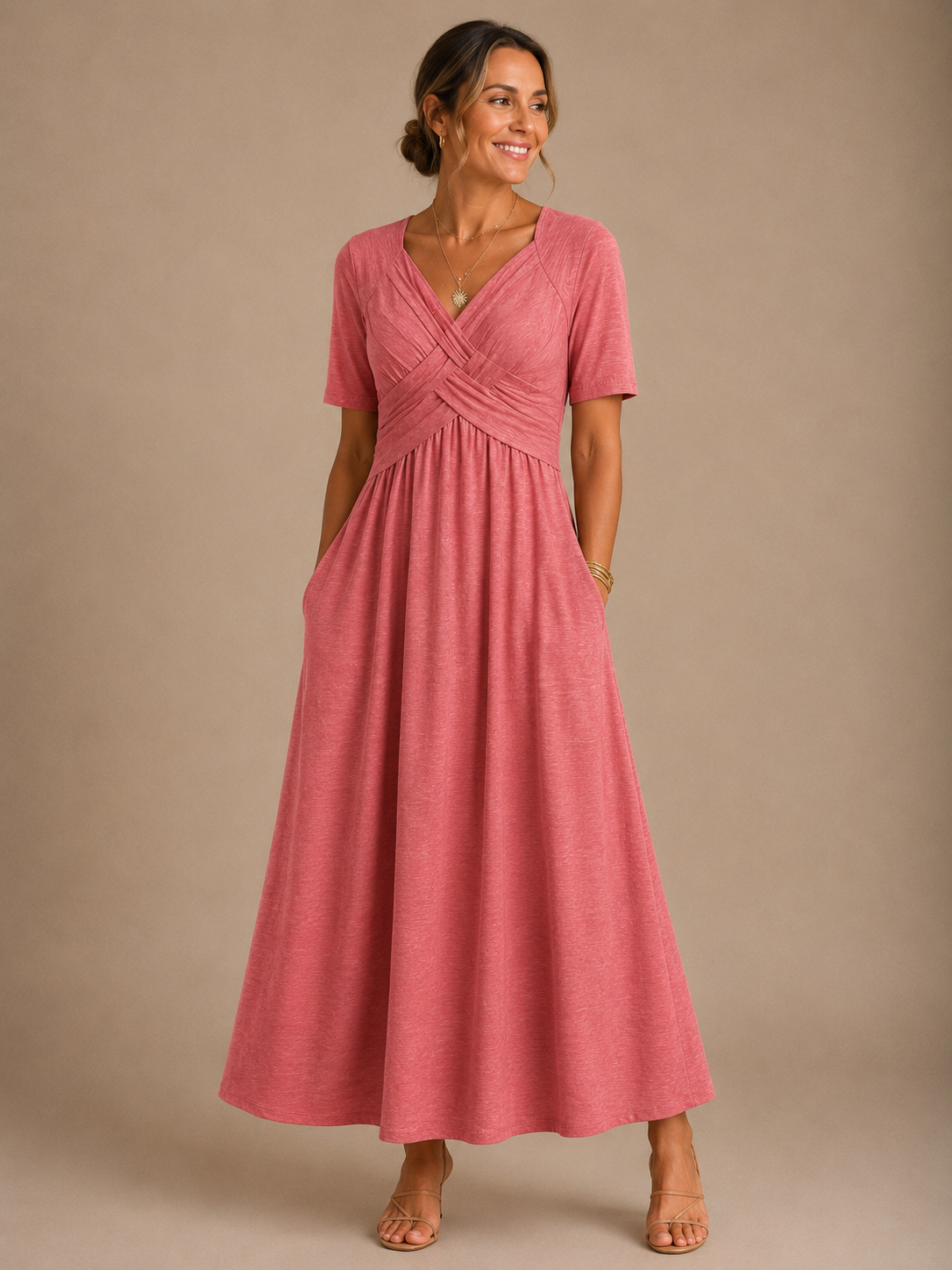 Angeli™ | Elegantes Midi-Kleid