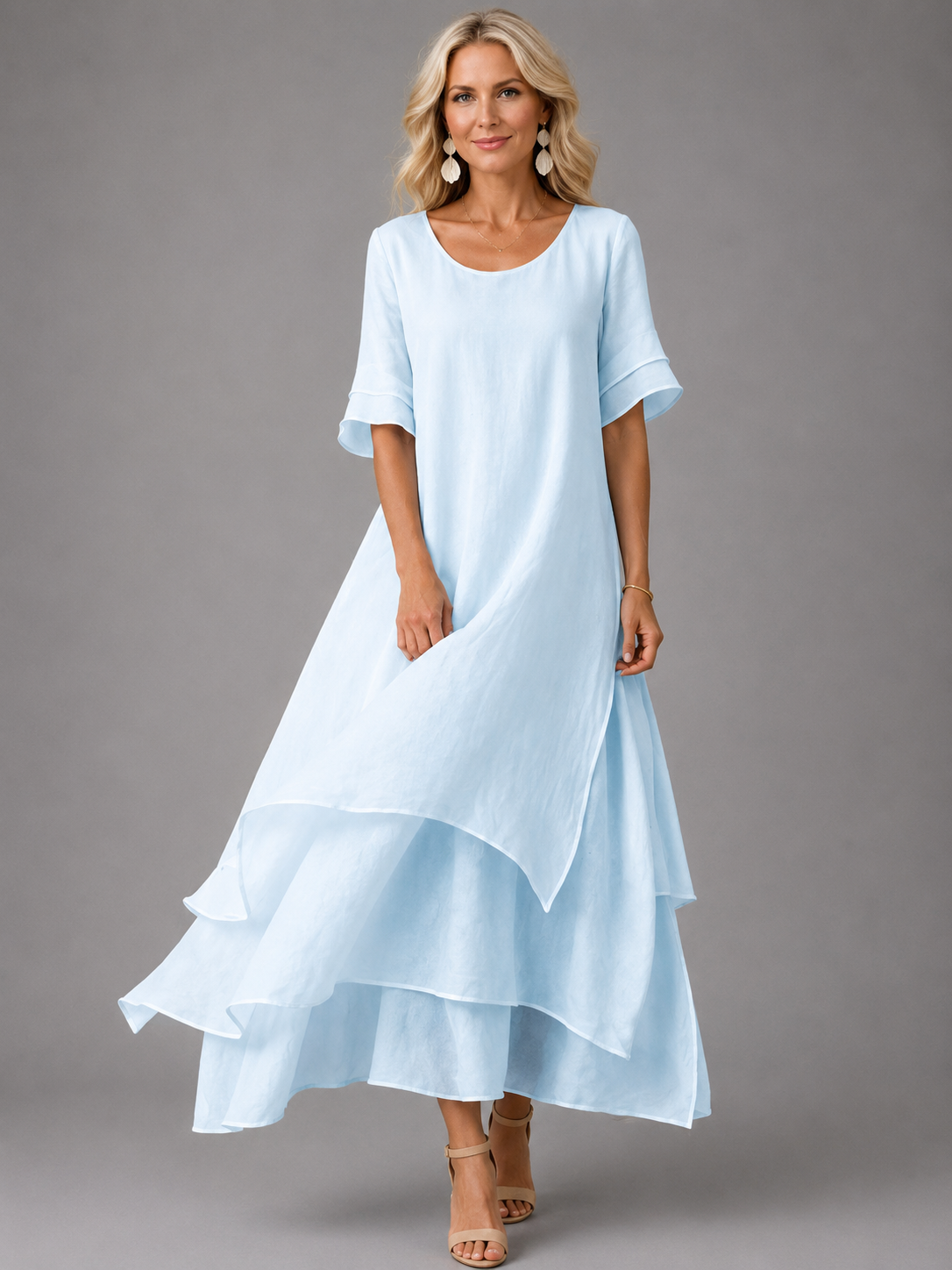 Liora™ | Fließendes Grace Maxikleid
