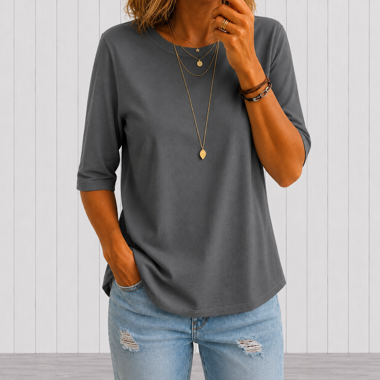 Calvera | Essentielles Komfort-T-Shirt