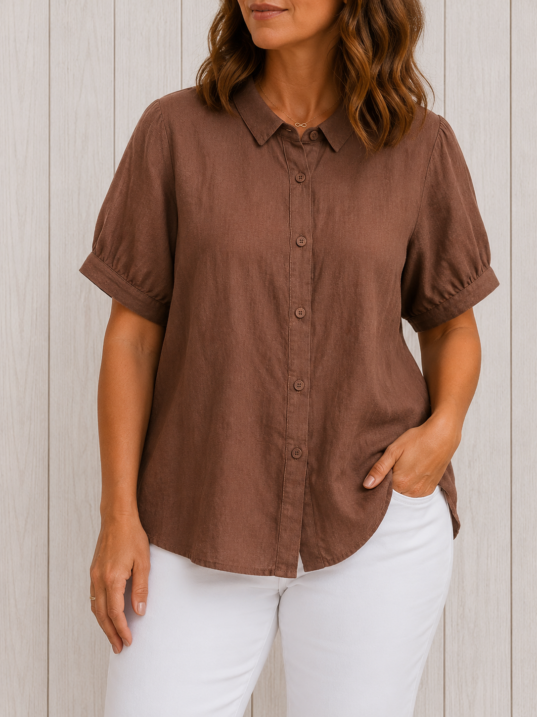 Pamela™ | Lässiges Button-Up Hemd