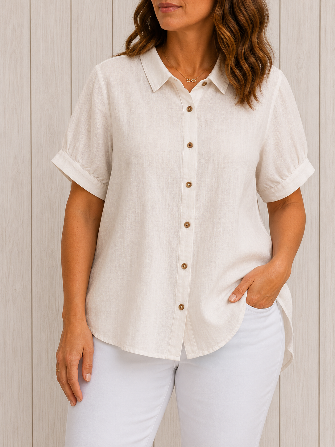 Pamela™ | Lässiges Button-Up Hemd