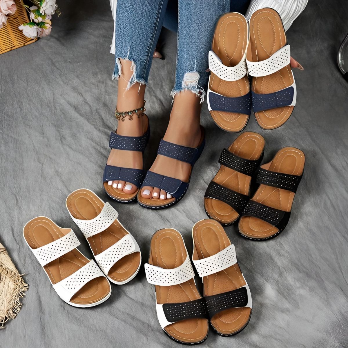 Stilvolle orthopädische Sandalen
