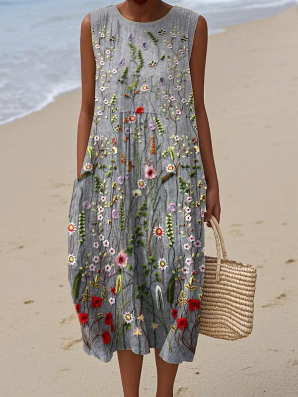Cara™ Wildflower Midi Kleid