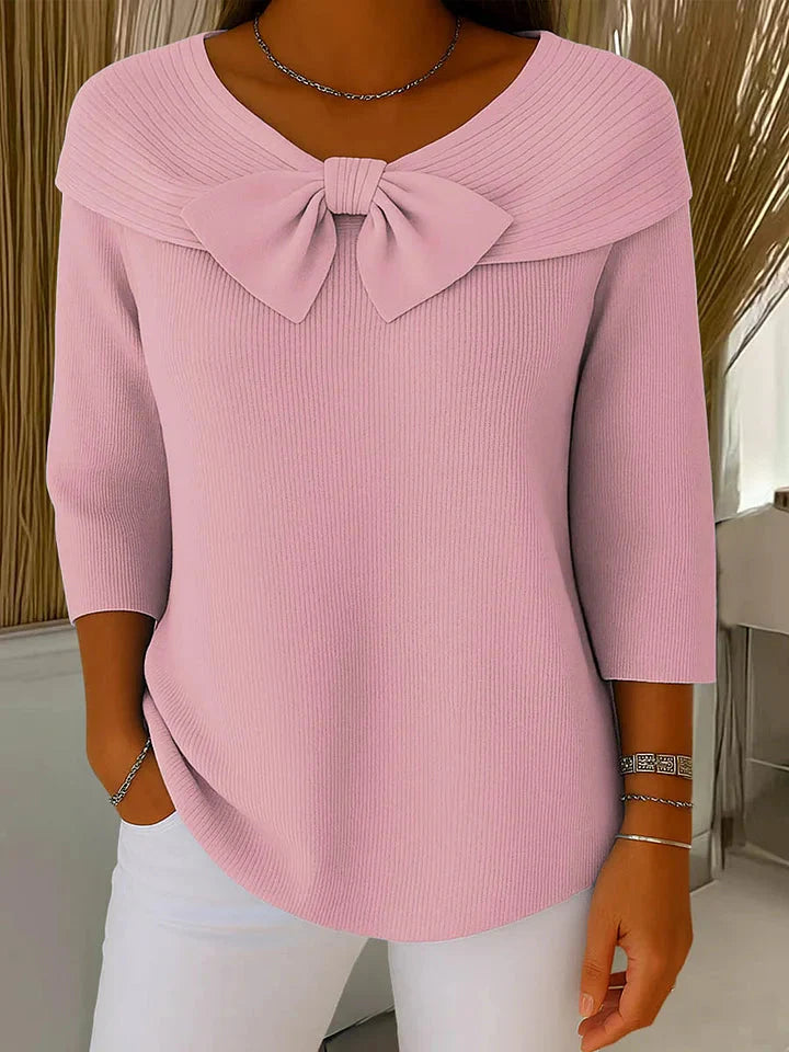 Remi™ Elegantes Stricktop mit Schleife