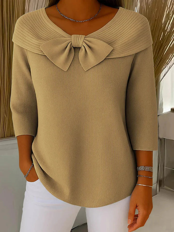 Remi™ Elegantes Stricktop mit Schleife