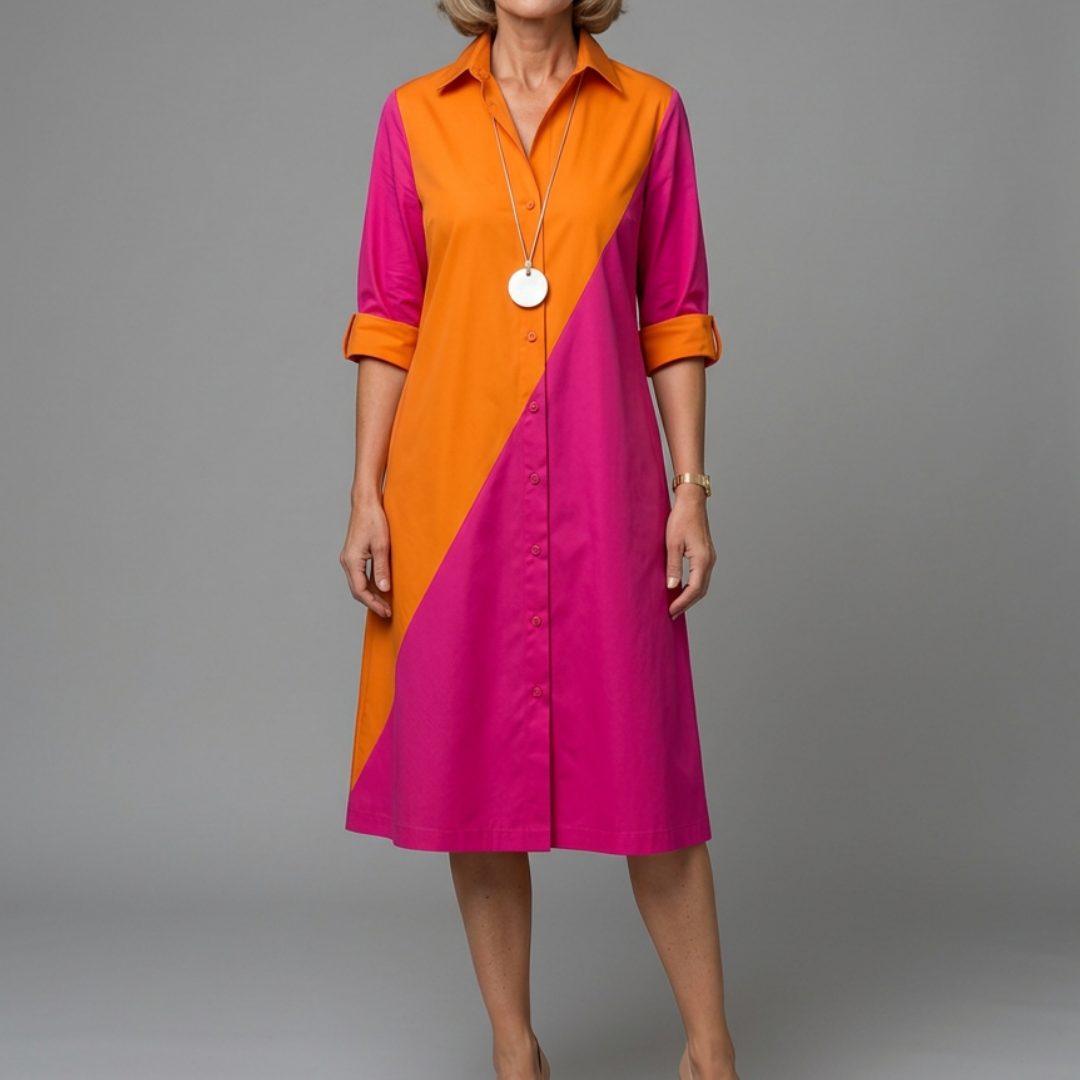 Isabella™ Colorblock Midi Kleid