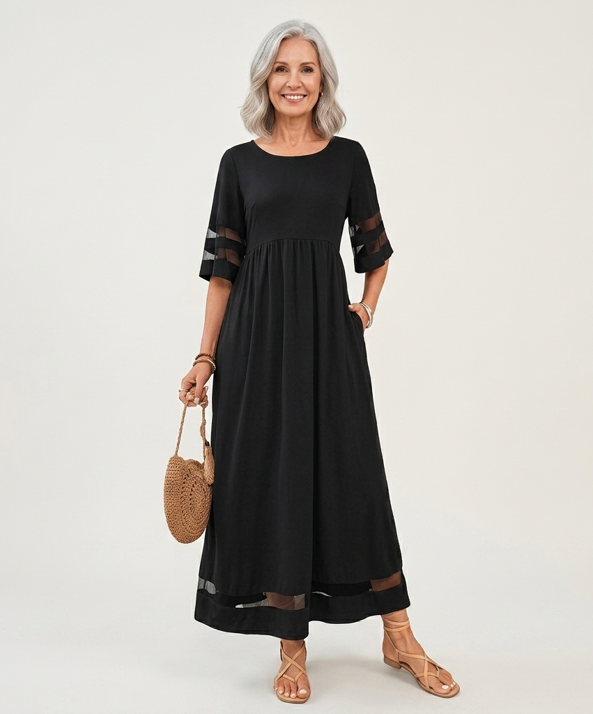 Aubrey™ | Figurschmeichelndes, Bauch-weg Midi-Kleid